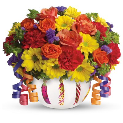 Teleflora Brilliant Birthday Blooms Bouquet