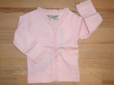pink ribbed cardigan - bombiBitt