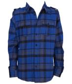 blue / gray shirt - KOIN