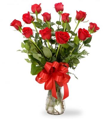 Classic Red Roses Anniversary Bouquet