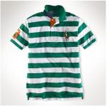 Short Sleeve All Over Striped Polo