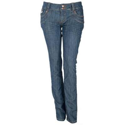 Denim straight leg jeans